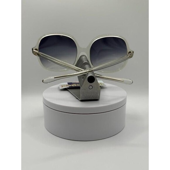 NEW Vintage Oversize Sunglasses | Non RX | Grey Fade Lens | Clear Frame | 1960s - Picture 6 of 8
